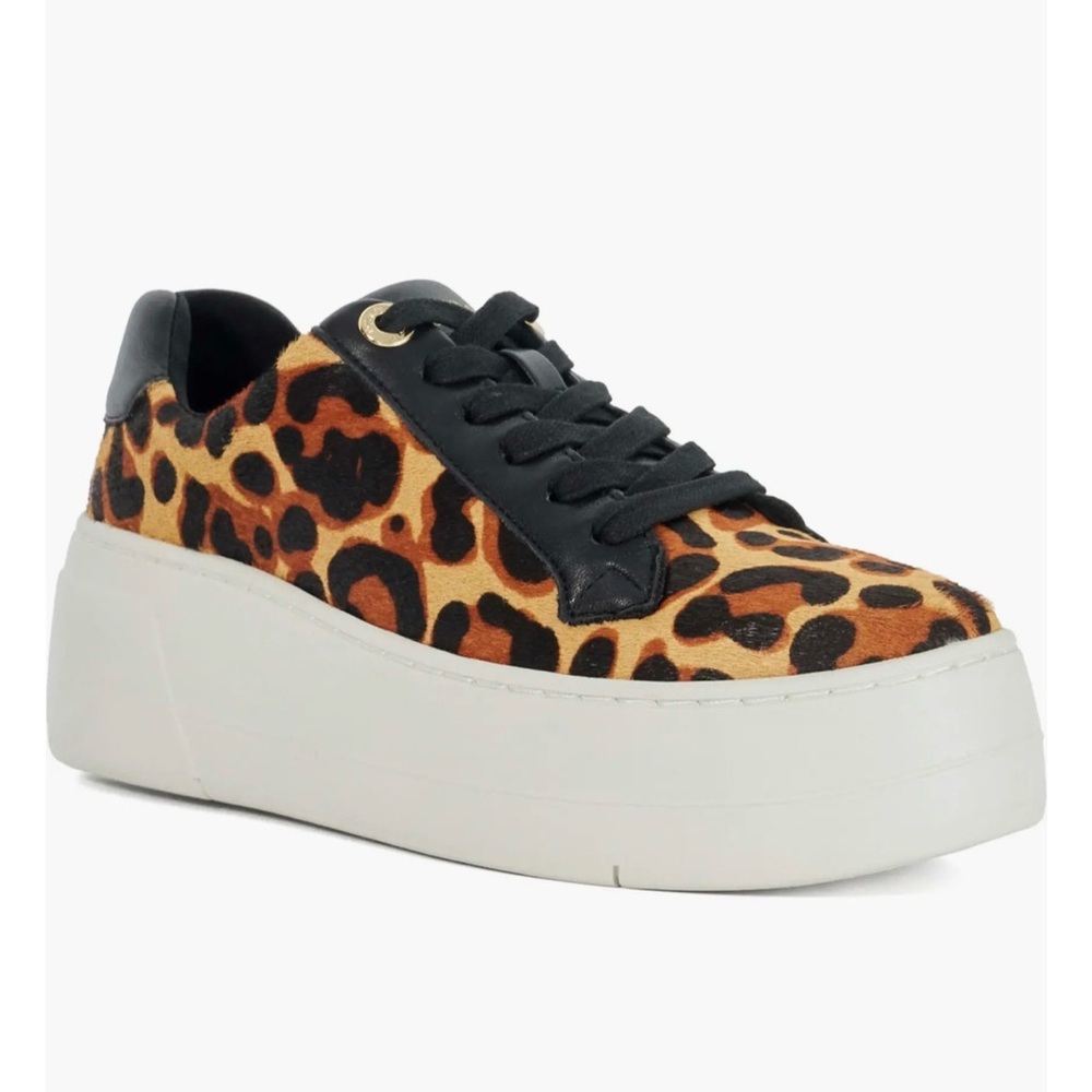 Dune London Episode Leopard Sneakers - Picture 9 of 12